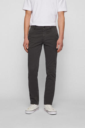 slim fit broek Schino charcoal