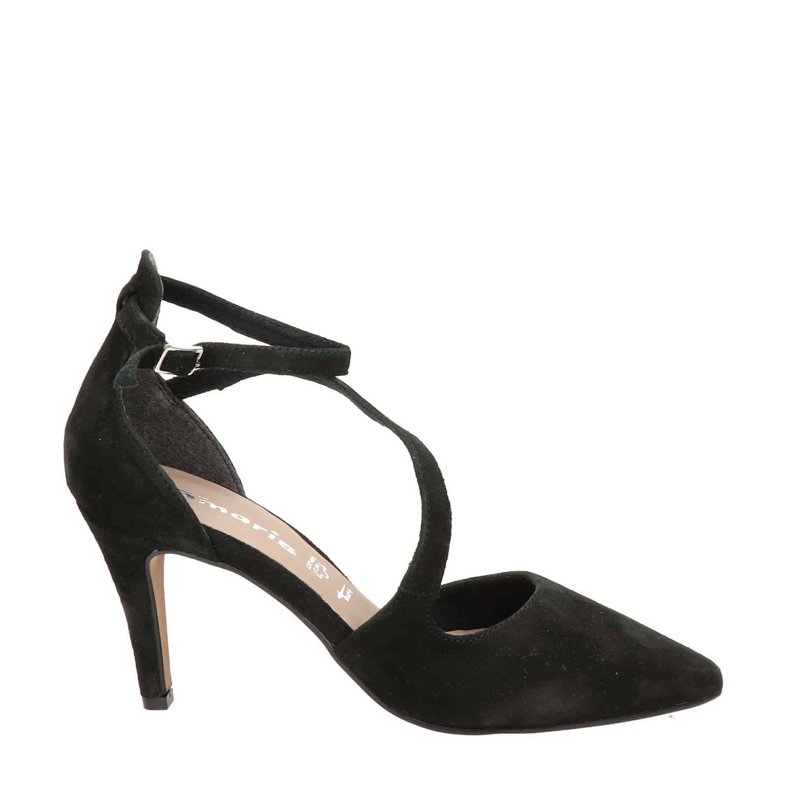 Tamaris Josy suède pumps zwart | wehkamp