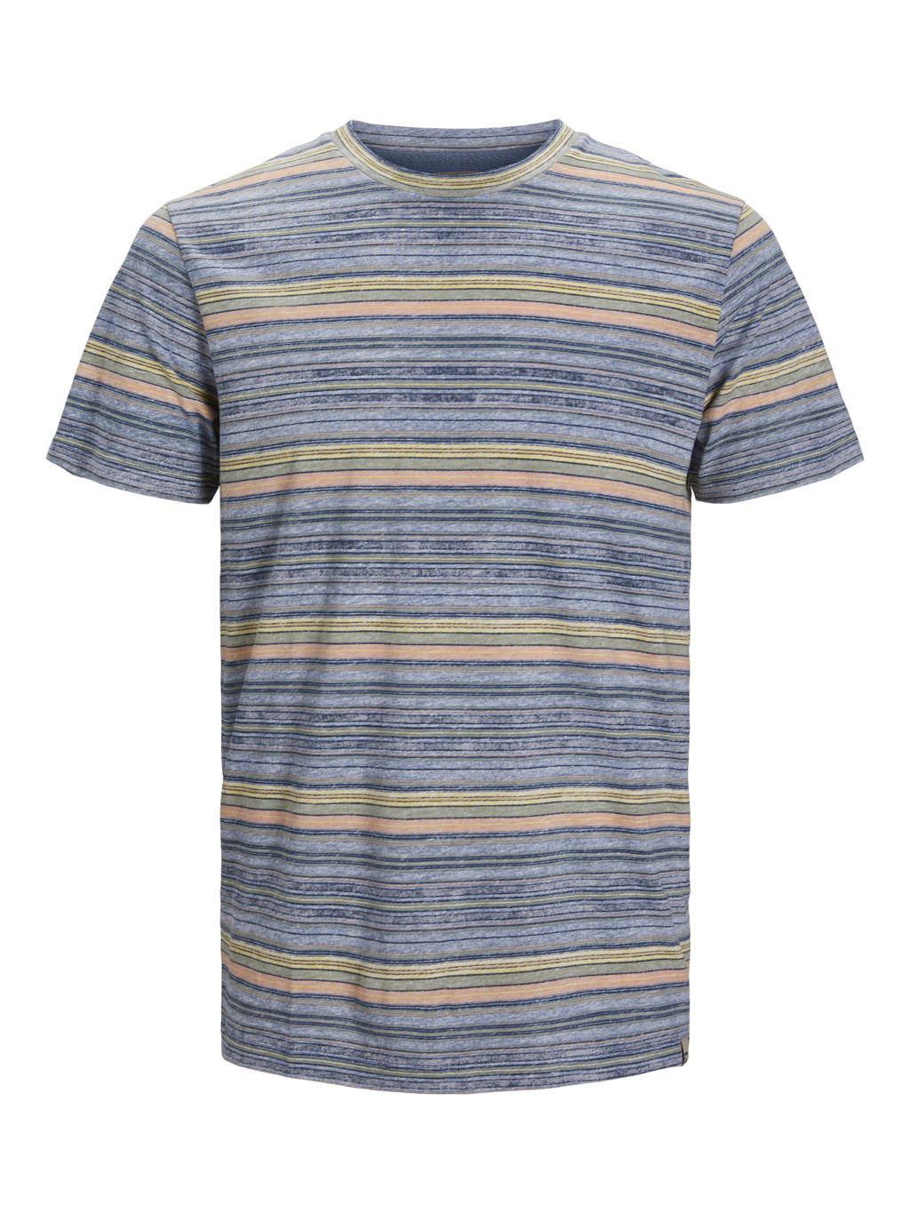 JACK & JONES ORIGINALS gestreept regular fit T-shirt JORMALIBU bluefin
