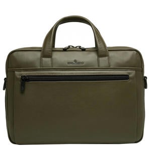 15.6 inch leren laptoptas Nappa X Charlie groen