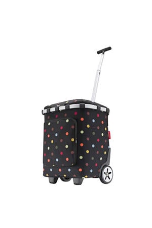 boodschappentrolley Carrycruiser Plus met stippen zwart