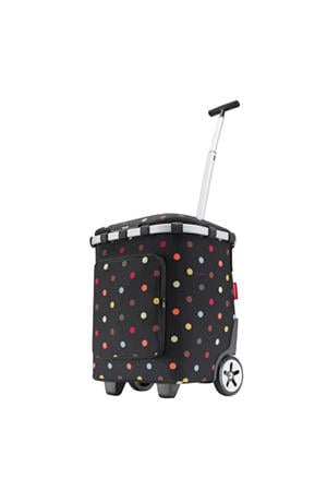 boodschappentrolley Carrycruiser Plus met stippen zwart
