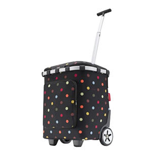 boodschappentrolley Carrycruiser Plus met stippen zwart