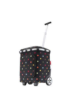boodschappentrolley Carrycruiser Plus met stippen zwart