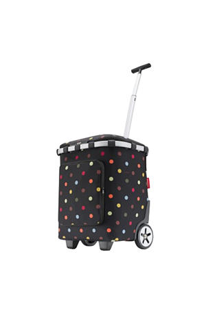 boodschappentrolley Carrycruiser Plus met stippen zwart