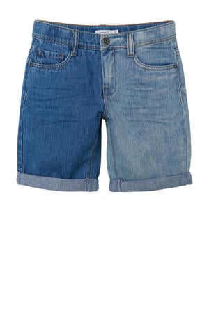 regular fit jeans bermuda NKMCESAR medium blue denim