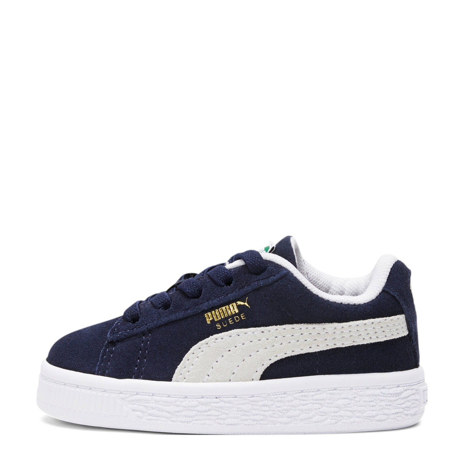 Puma Classic XXI suède sneakers donkerblauw/wit | wehkamp