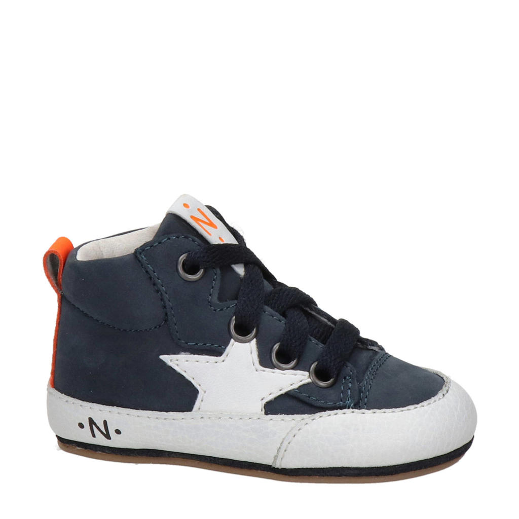 Nelson Kids   nubuck sneakers donkerblauw