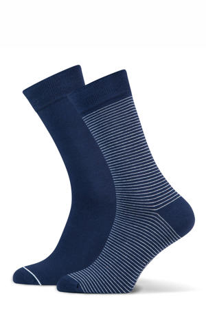sokken Barend - set van 2 donkerblauw