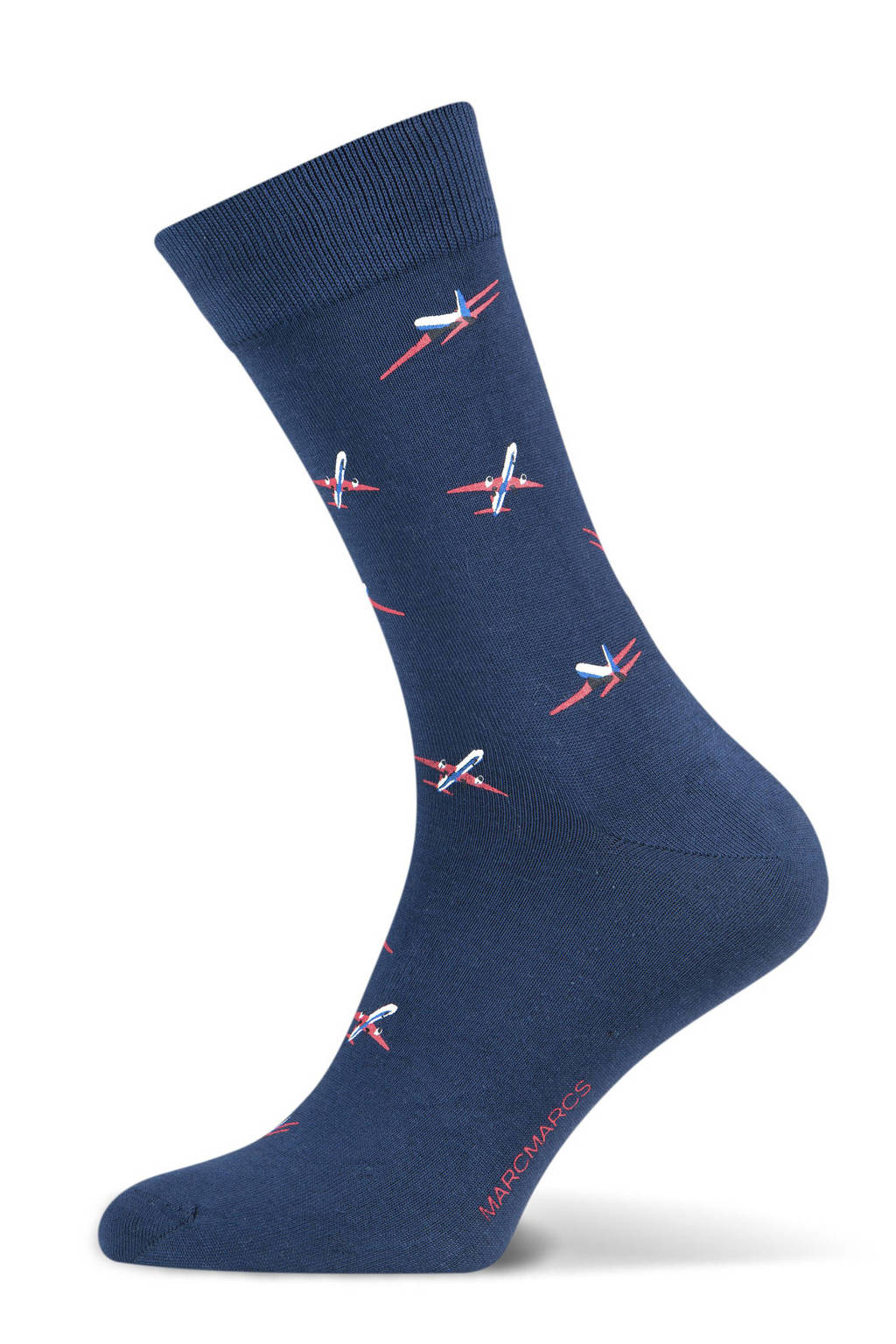Marcmarcs sokken Red Airplane donkerblauw