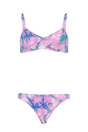 tie-dye bikini Leona JR roze/blauw