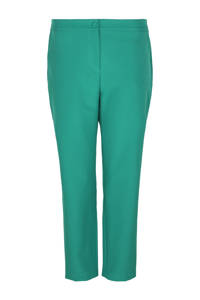 PROMISS pantalon met deels elastische band groen