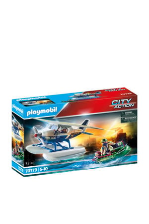 Wehkamp Playmobil City Action Politiewatervliegtuig: smokkelaar-achtervolging 70779 aanbieding
