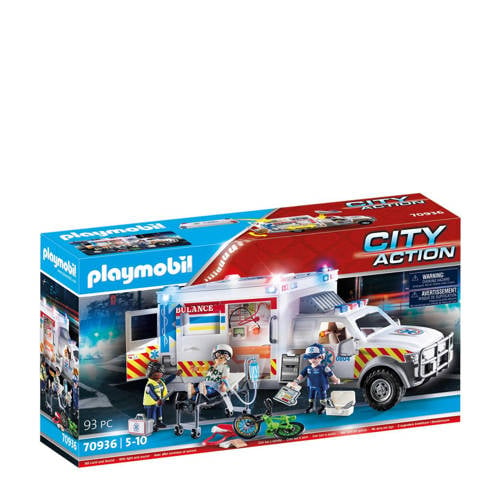 Wehkamp Playmobil City Action Reddingsvoertuig: US Ambulance 70936 aanbieding