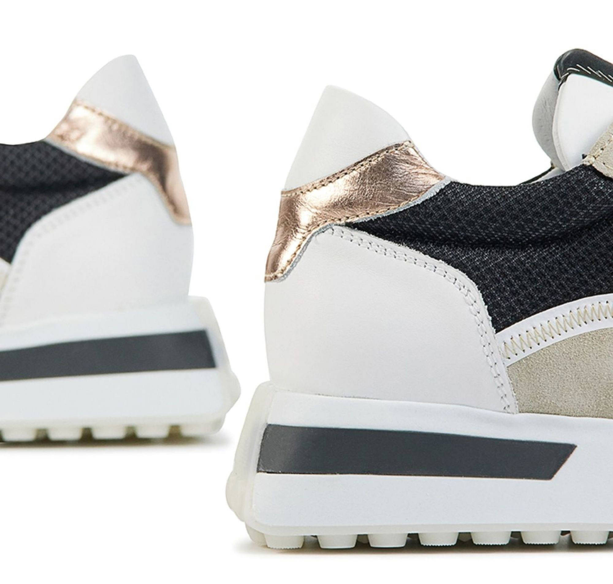 Via Vai Posy Jayde leren sneakers zwart/multi | wehkamp