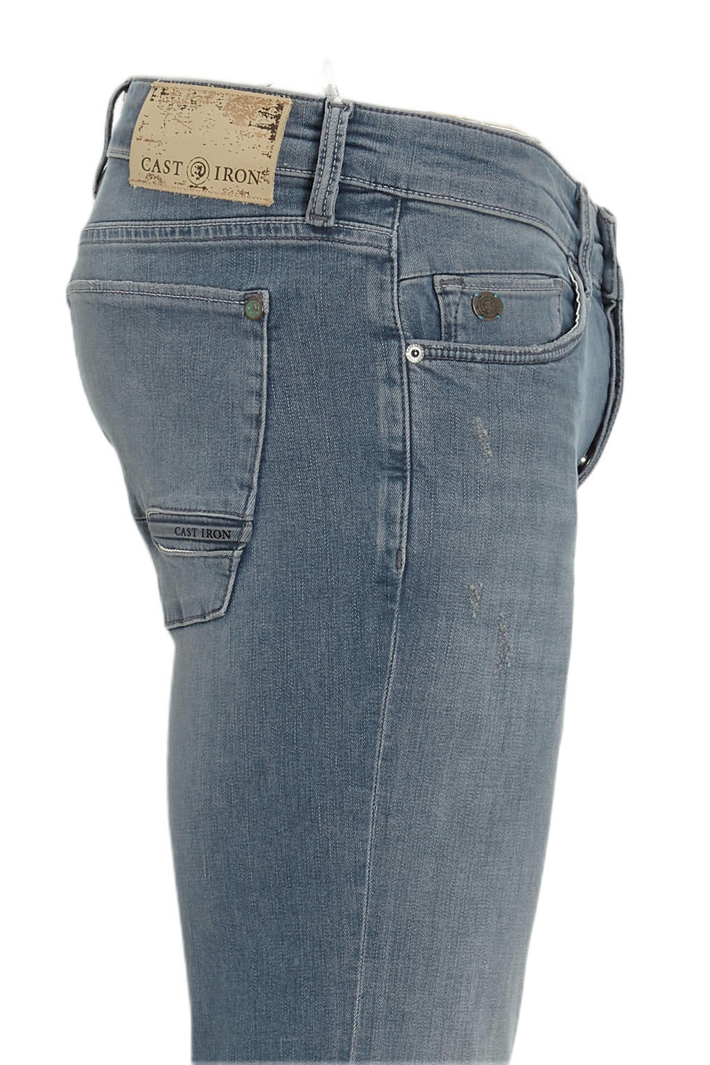Cast Iron slim fit jeans Riser mid grey blue wehkamp