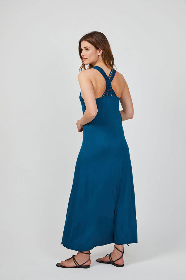 Didi maxi A-lijn jurk blauw | wehkamp