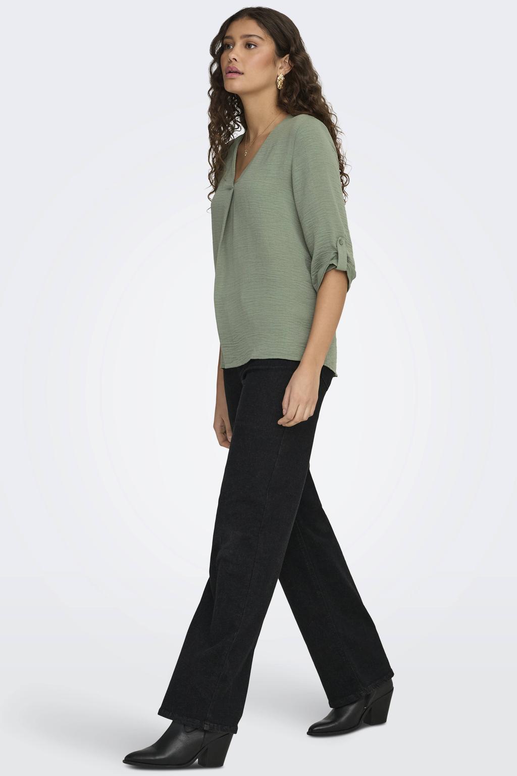 JDY blousetop JDYDIVYA lichtgroen