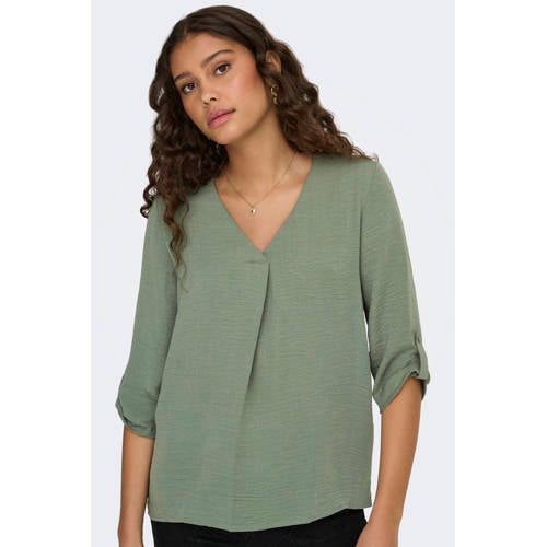 JDY blousetop JDYDIVYA lichtgroen afbeelding