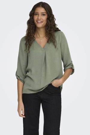 blousetop JDYDIVYA lichtgroen