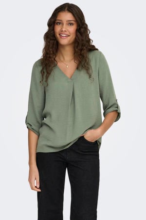 blousetop JDYDIVYA lichtgroen