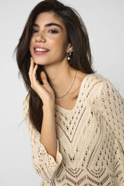 thumbnail: JDY gehaakte top JDYNEW met open detail beige