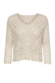 thumbnail: JDY gehaakte top JDYNEW met open detail beige