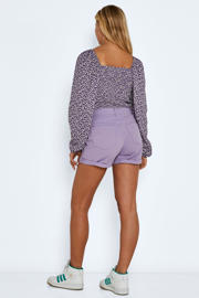 thumbnail: NOISY MAY gebloemde crop top NMBINE paars