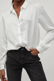 thumbnail: VILA blouse VIELLETTE van polyester wit