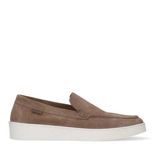 Manfield suède loafers taupe afbeelding