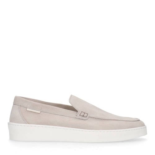 Manfield suède loafers beige afbeelding