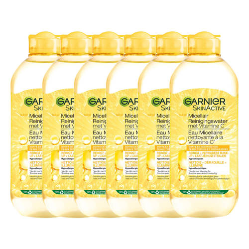 Garnier Skinactive Vitamine C micellair water- 6 x 400 ml voordeelverpakking