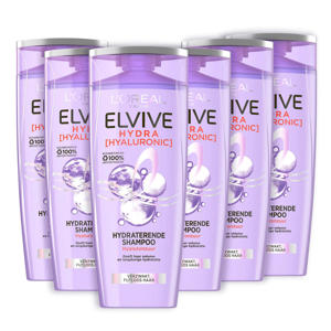 Wehkamp L'Oréal Paris Elvive Hydra Hyaluronic hydraterende shampoo - 6 stuks voordeelverpakking aanbieding