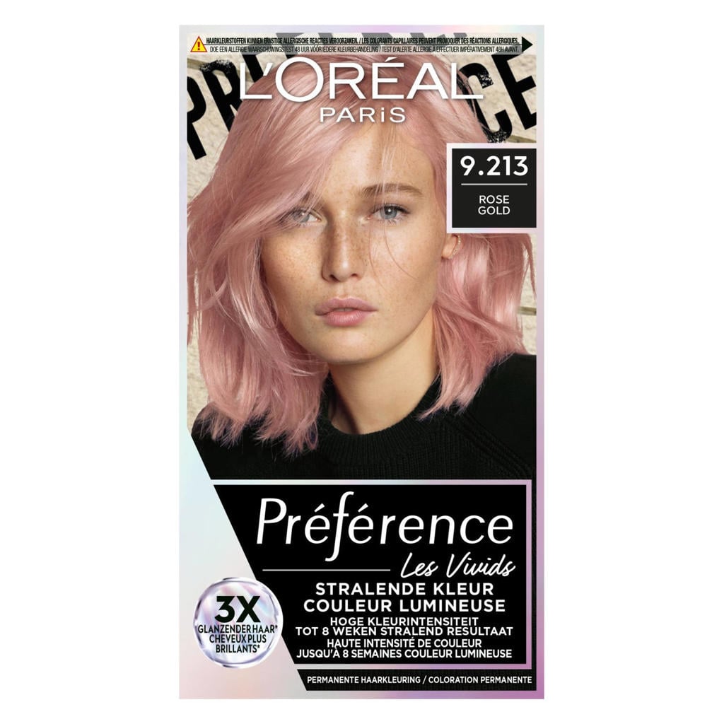 L'Oréal Paris Préférence Vivids 9.213 - Rose Gold