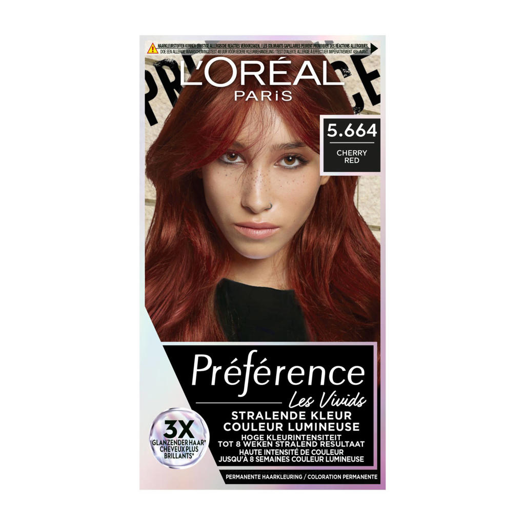 L'Oréal Paris Préférence Vivids 5.664 - Cherry Red