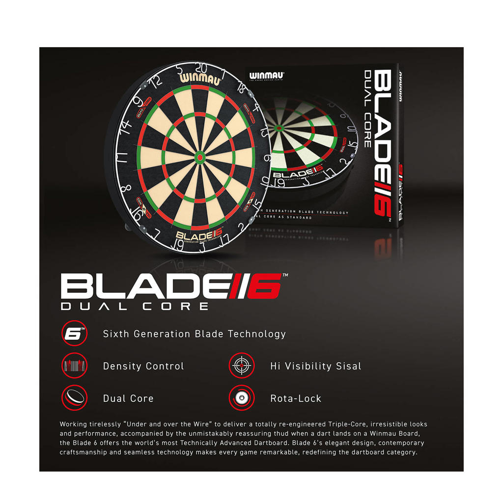 Winmau Blade 6 Dual Core Dartbord wehkamp