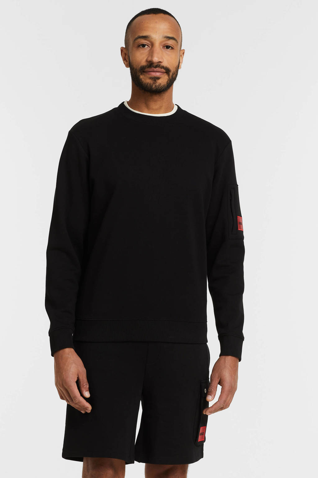 HUGO sweater Darogol black, Black