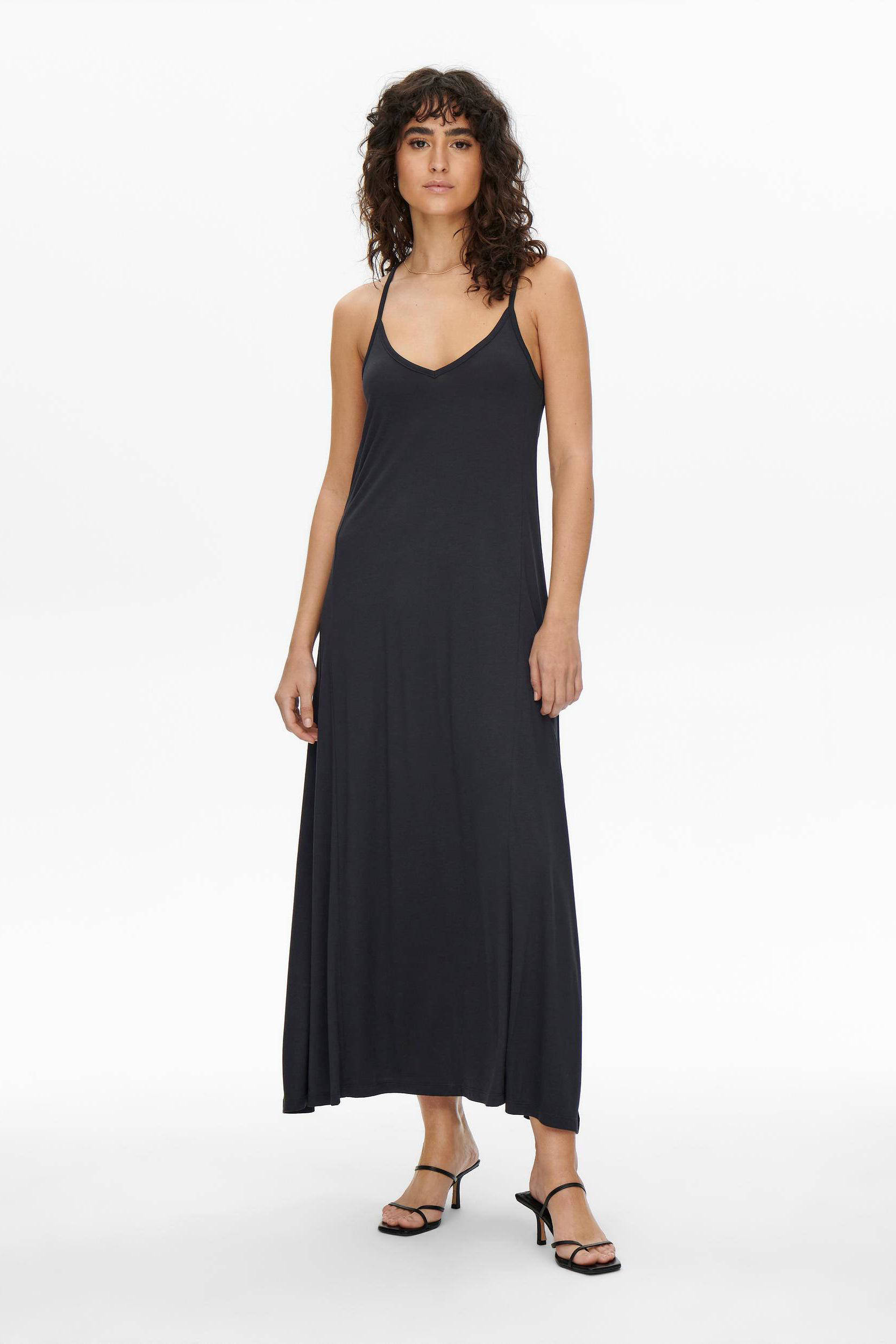 Mode Jurken Maxi-jurken jdy Maxi-jurk zwart casual uitstraling 