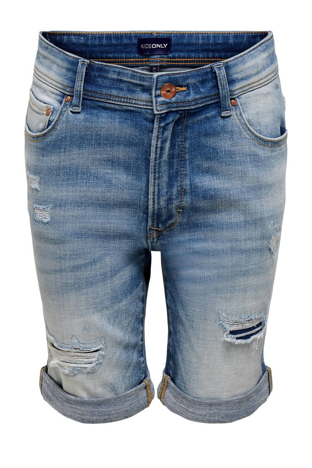KIDS ONLY BOY regular fit jeans bermuda KOBNEAL light medium blue denim