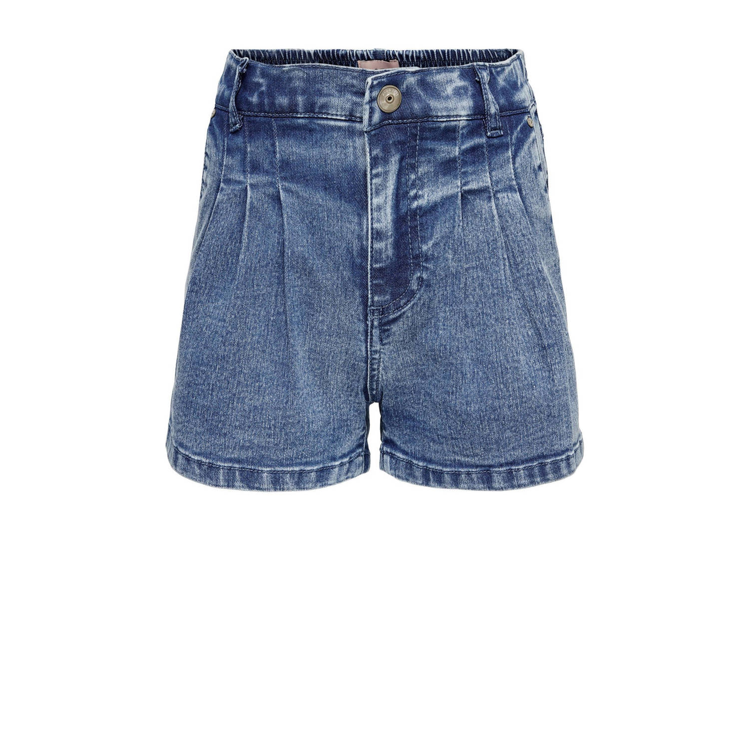 Only KIDS GIRL regular fit jeans short KOGSAINT medium blue denim short Blauw Meisjes Stretchdenim 128