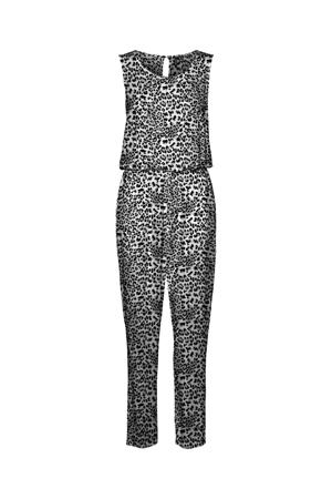 jumpsuit VMEASY met panterprint wit/zwart