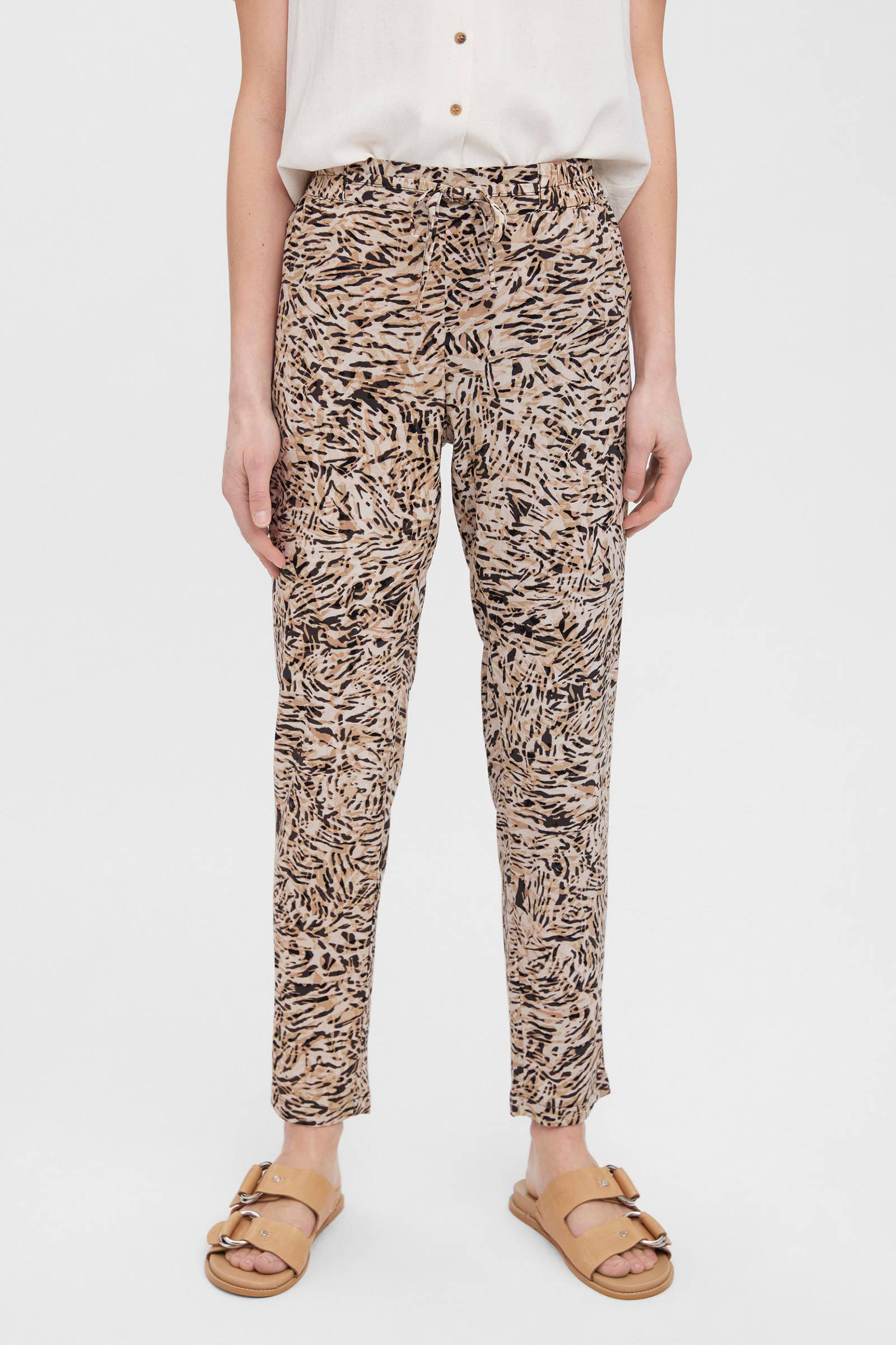Vero Moda 7\/8-broek abstract patroon casual uitstraling Mode Broeken 7/8-broeken 