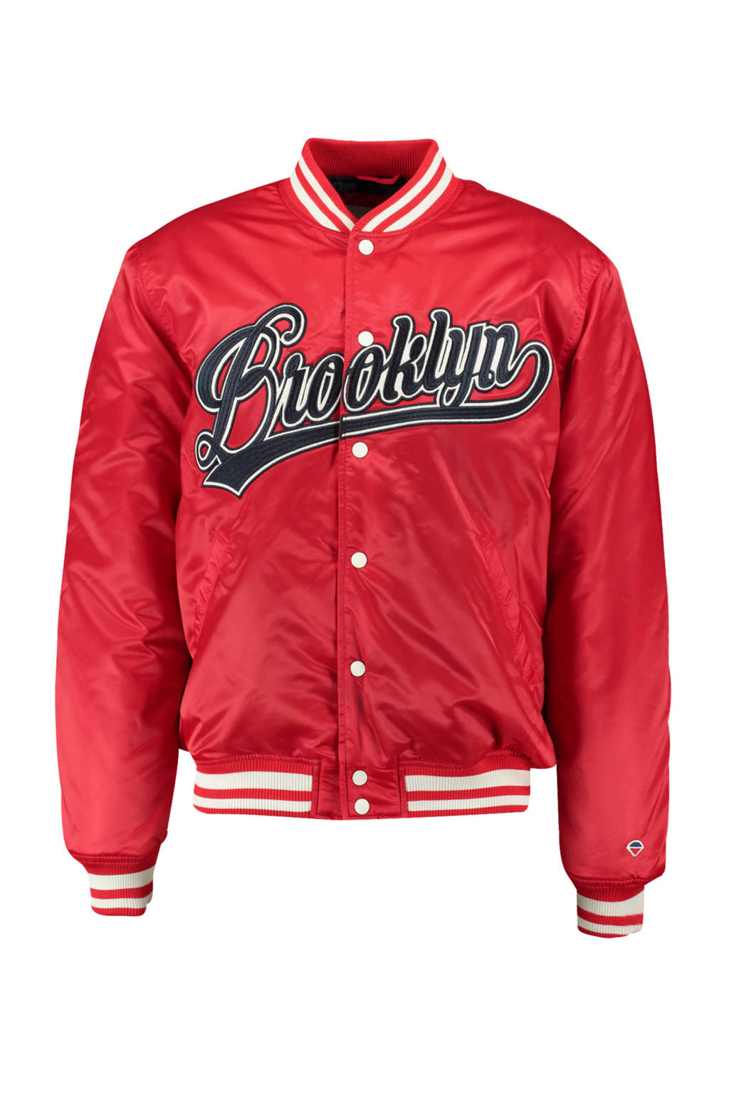 America Today baseball jacket zomer Jupiter borduursels rood | wehkamp