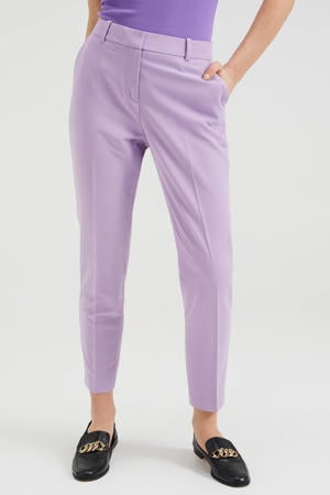 slim fit pantalon paars