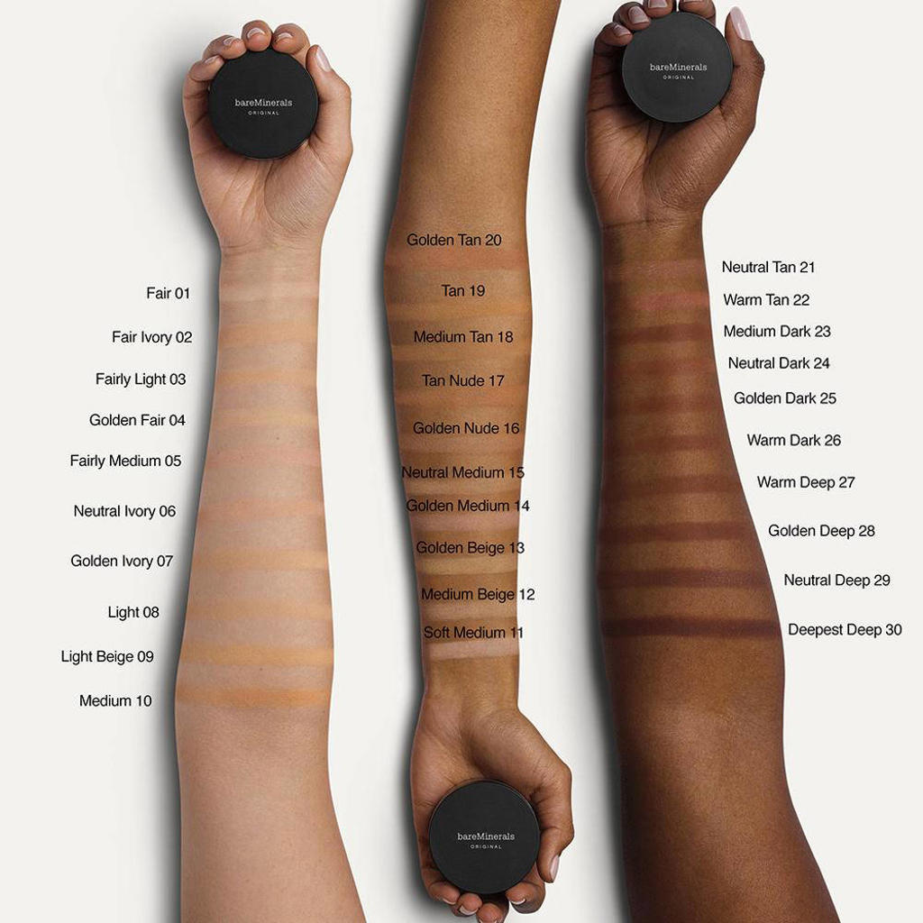 BareMinerals Original foundation SPF 15 25 Golden Dark wehkamp