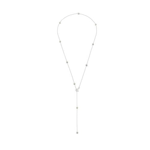 Abrazi 925 sterling zilveren (rug)ketting Jessie met parels afbeelding