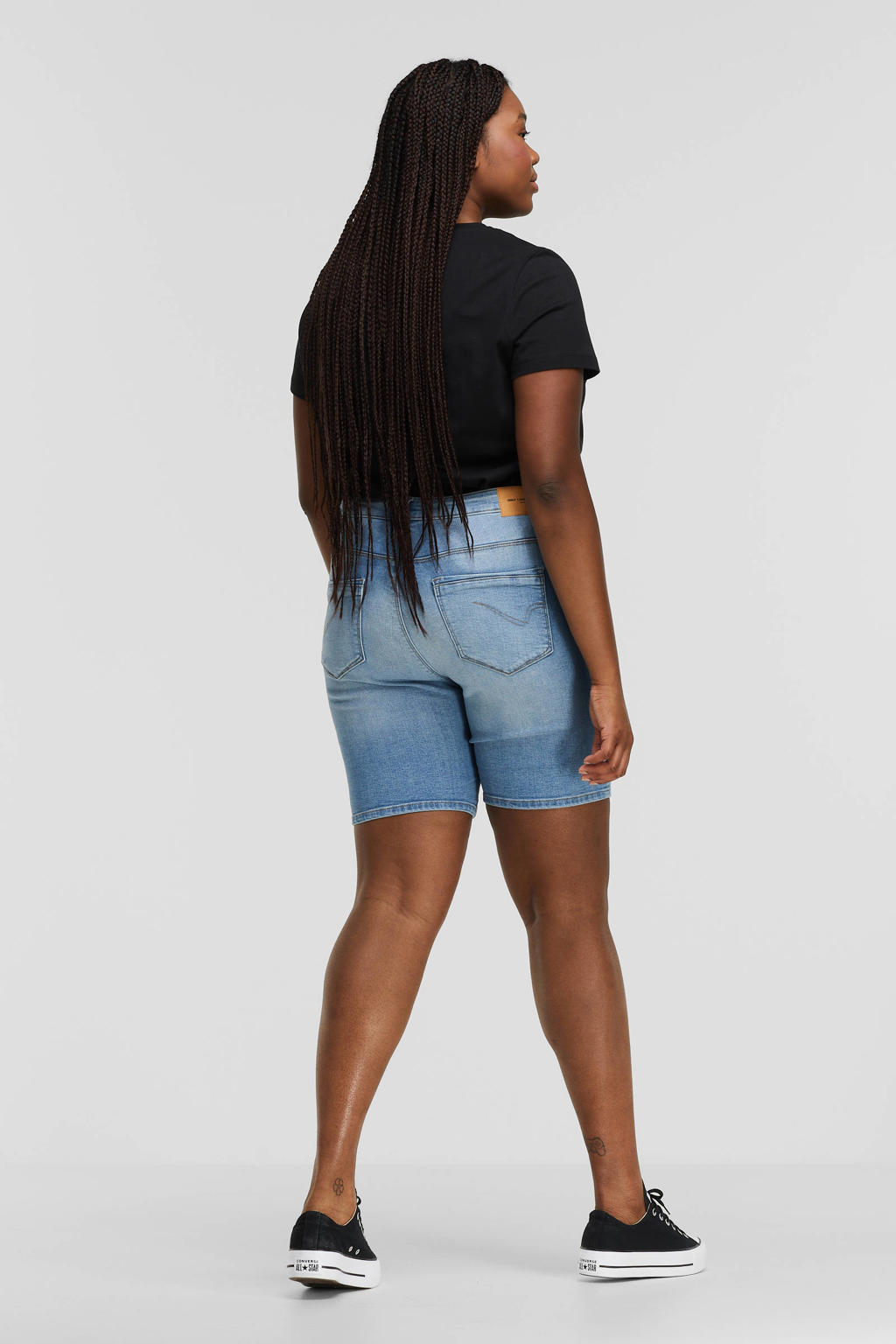 ONLY CARMAKOMA jeans short CARLAOLA light denim