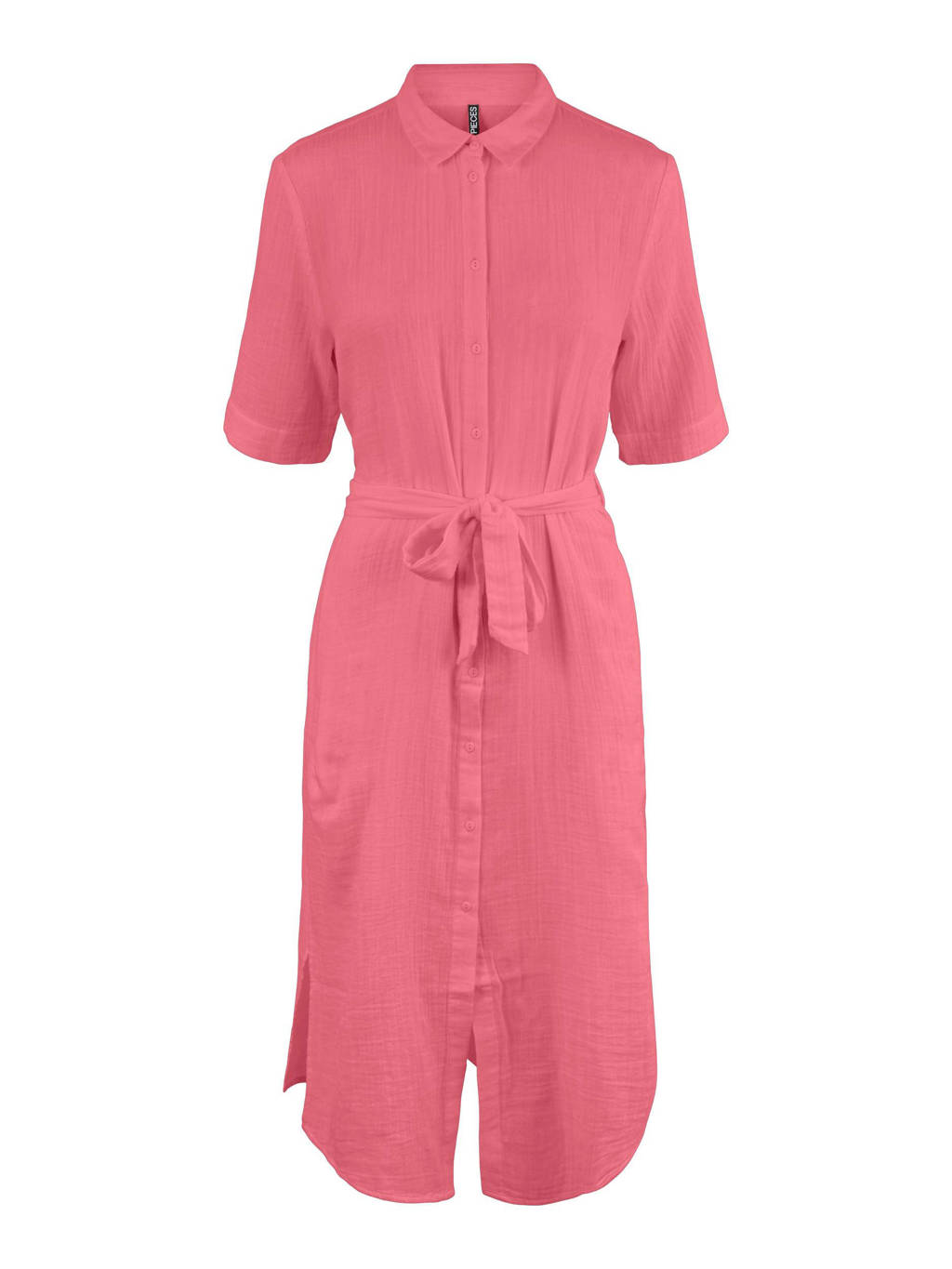 PIECES blousejurk PCSTINA met ceintuur roze, Roze