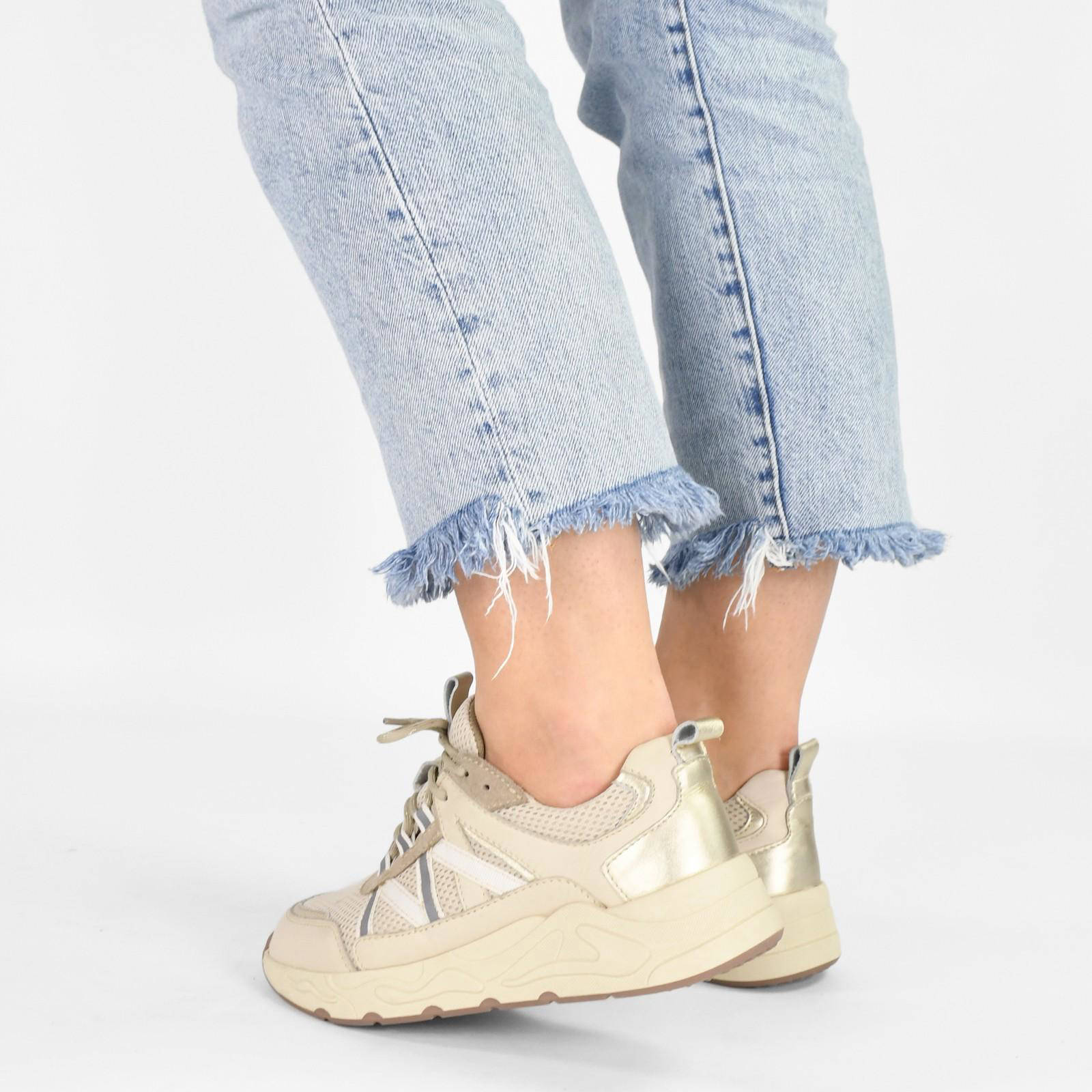 PS Poelman Minion leren sneakers beige/multi | wehkamp