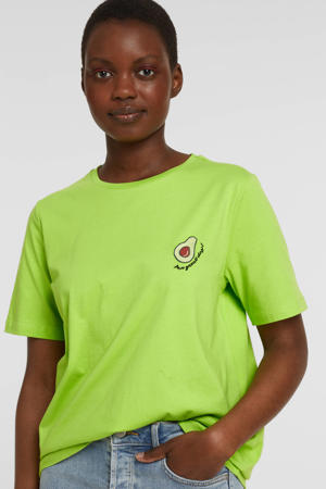 T-shirt VIFRUTY met printopdruk groen